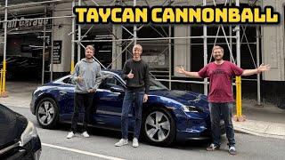 Under 40 Hours! Porsche Taycan Cannonball Run - Pushing For The NY To LA Electric Record