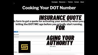 Truck Insurance Quote for Cooking Your DOT MC Authority