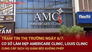 Trạm tin thị trường ngày 6/7: Americare Clinic, Louis Clinic cung cấp dịch vụ giảm béo không phép