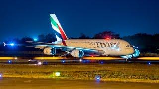 Brand new Airbus 380 of Emirates Airlines-Departure