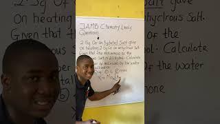 2025 JAMB Chemistry likely question SOLUBILITY;WATER OF CRYSTALLIZATION(Score 90+ in JAMB Chemistry)