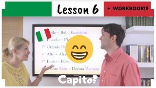 Learn Italian in 30 Days | #6 | Descriptions & Useful Expressions (+ ENG/ITA SUBTITLES + WORKBOOK)