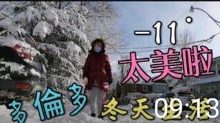 ＃加拿大＃多倫多＃Take a walk to snow you the snow scene of Toronto,Canada in -11degrees 帶大家看看加拿大多倫多-11度裡的雪景