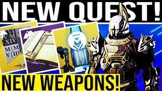 D2. NEW QUEST/WEAPONS! Saint 14 Tower Vendor, New Obelisk, Bounties, Trials Clues, Bounty Ritual