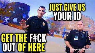 Crazy Cop Goes HANDS ON And Gets Owned & Dismissed! ID Refusal! First Amendment Audit