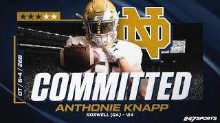 WATCH: OT Anthonie Knapp commits to Notre Dame on 247Sports