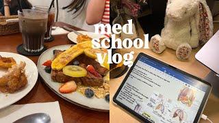 med school vlog 🫁  | cafes, house outings, thoracic cage and lungs