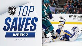 NHL Top Saves of Week 7 | 2024-25 Highlights