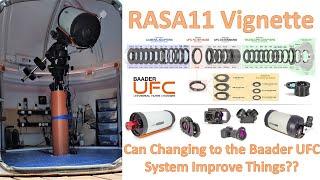 Tackling Vignetting on the RASA11 with the Baader UFC system