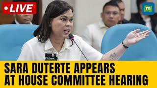 Sara Duterte Hearing LIVE | Sara Duterte Appears At House Committee Hearing | Philippines News |N18G