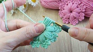 Crochet easy knitting motif makingCrochet knitting patterns