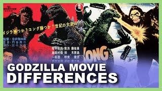 King Kong Vs. Godzilla (1962) Differences