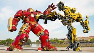 Bumblebee vs Iron Man Epic Battle - Transformers x Avengers | Paramount Pictures [HD]