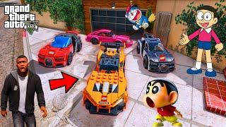 Shinchan and Franklin Collecting LEGO Cars in GTA 5