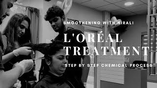 L'Oréal Hair Smoothening / Straightening  | Step by Step #smoothening #straightening #loreal