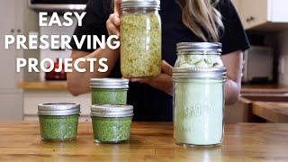 Quick & Easy Preserving Projects, No Canning | Homestead Kitchen Preservation