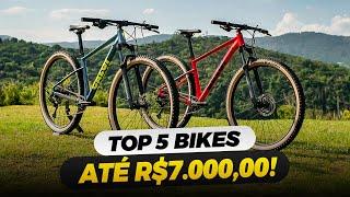 TOP 5 BIKES ATÉ R$7.000,00 - QUAIS SÃO AS MELHORES OPÇÕES DE BICICLETAS EM 2024?