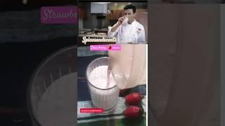 Strawberry Milk Shake Recipe by Chef Vikas Khanna | #shortsfeed #vikaskhanna