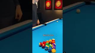 How to make the eight ball on the break in pool  #billiards #hack #poollesson