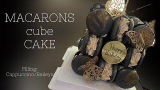 MACARONS CUBE CAKE FRENCH MACARONS CAKE MACARONМАКАРОН КУБ ТОРТ МАКАРОН ТОРТ