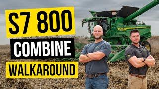 New 2025 John Deere S7 800 Series Combine Walkaround: Overview & Specs