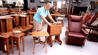 Amish Furniture Factory TV Tray Set