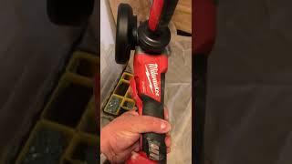 Milwaukee brushless grinder start and stop