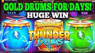 OMG HUGE CRAZY BONUS WIN on THUNDER DRUMS SLOT | Las Vegas Slots #casino #slots #gambling