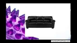 Flash Furniture Commando Sofa Black Leather