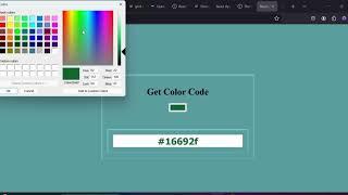 Create your first React's App- React Color Picker| Dynamic Hex Code Display #coding #reactjs #js #ai