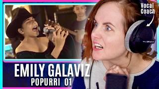 Only 17! The Best Singer in Venezuela? | Emily Galaviz - Popurri 01|Vocal Coach Reacts Analysis