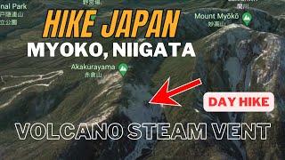 Myoko volcanic steam vent hike