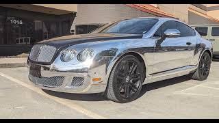 Bentley Continental Silver Chrome Wrap