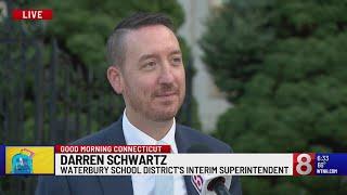 Waterbury School District's interim superintendent on first day of school