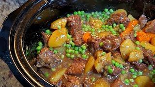 This BEEF STEW recipe is a Lazy Cook's Dream! Crockpot Beef Stew That Practically Makes Itself