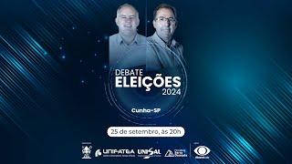 Debate Eleições 2024 I Cunha-SP I 25.09.2024 I 20h