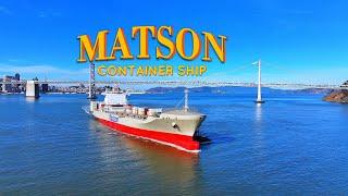 "Matson Container Ship 4k Drone Footage" #containership #skystepdrones #aerialphotography