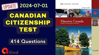 Canadian Citizenship Test 2024 - 414 Real Questions and Answers (updated on 2024-07-01)