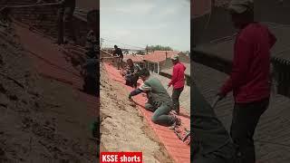 Traditional roofing construction with clay tilling and mud mortar, it can be a sustainable roofing