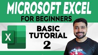 Microsoft Excel Tutorial for Beginners - FREE Online Excel Course | Excel Tutorial Part 2