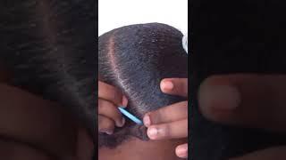 This 4C Sleek Short Hair Transformation 2023! SLEEK NO HEAT!!!! PONYTAIL