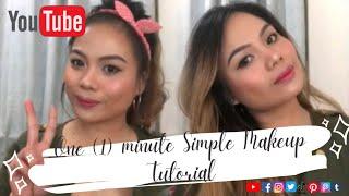 ONE MINUTE MAKEUP LOOK | 1 MINUTE SIMPLE MAKEUP | AIZ SCOOP