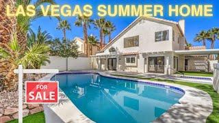 Home Tour of Luxury Las Vegas Summer Property- 4BD 3BA, Pool & Spa