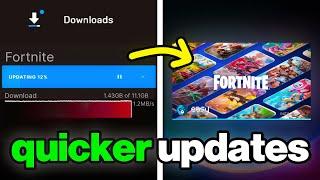 How To INCREASE Fortnite UPDATE SPEED (Improve Epic Games Download Speed)