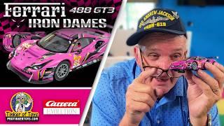 Ferrari 488 GT3 Iron Dames No. 85 Carrera Slot Car Review | Sleek Racing Power | ProtinkerToys