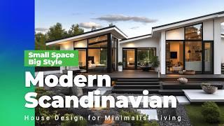 Small Space, Big Style: Modern Scandinavian House Design for Minimalist Living!