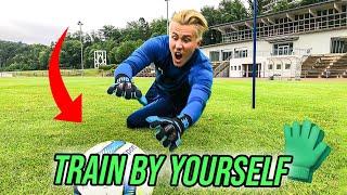 HOW TO TRAIN BY YOURSELF DURING CORONA - SOLO GOALKEEPER TRAINING 