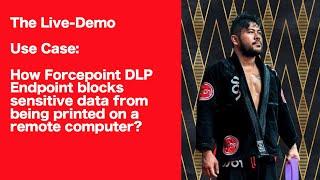 How Forcepoint DLP Endpoint blocks sensitive data from being printed on a remote computer. 2 of 2