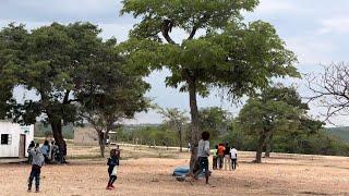 Christmas Day in the village of Zimbabwe 