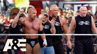 DX Collides w/ nWo at WrestleMania & Invades WCW Event | WWE's Greatest Moments | A&E